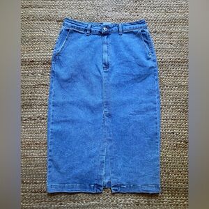 Princess Polly Blue Denim Skirt Size 6
